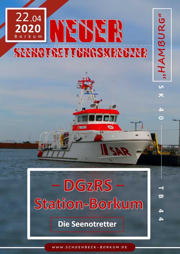  DGzRS Seenotrettungskreuzer Hamburg - Tochterboot St. Pauli 