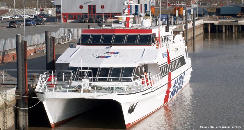 Anreise Nordseeinsel Borkum Faehre Bahn Bus Auto Flugzeug Ag Ems